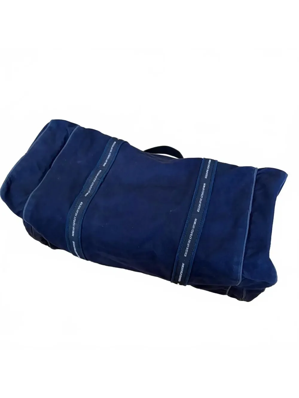 Morgan Stanley Dean Witter Scarborough Tweed Canvas Banker Bag Duffle Weekender